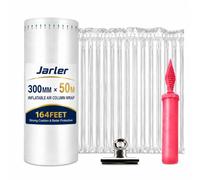 Large Bubble Cushioning wrap Roll - 30CMx50M Inflatable Air Column Wrap Packaging, Heavy Duty Shipping Supplies for Moving Online Store (Clear, 11.8IN x164FT)