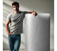 Large Bubble Wrap 1.2 Meter Wide Packaging Roll of 1200mm x 100m For Packing or Moving House Small Air Bubbles (1200mm x 100m)