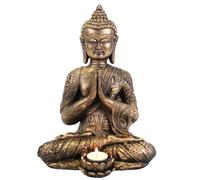 Large Buddha Tealight Holder Something Different Gold One Size