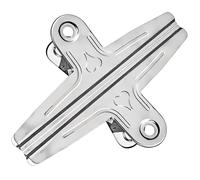 Large Bull Binder Clips Silver - 2 Pcs 11.8 Inch Steel Heavy Duty Paper Clips Giant Wide Metal Clip for Crafts Drawing Board Letter, 30CM