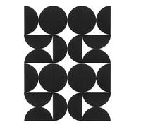 Large Bulletin Board Kit Tiles 11.8"x5.9" Bulk- Minimalist Wall Art to Replace Your Old Cork Boards for Walls for Office Decor - 24-Pack Semi-Circle Felt Wall Tiles for Home Office Décor (24pcs)