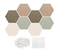 Large Bulletin Board,Noise Reduction Decorative Panels,Picture Board Acoustic Panels Set - for Home Bedroom Living Room Nursery Office School Classroom Hotel Photo Display
