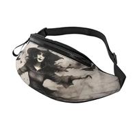 Large Bum Bag Halloween Witch Waist Fanny Pack for Men Women,Bumbags with Headphone Jack and Zip Pockets Adjustable Belt for Sport Running Hiking Camping Workout Cycling