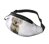 Large Bum Bag Lovely Koala. Waist Fanny Pack for Men Women,Bumbags with Headphone Jack and Zip Pockets Adjustable Belt for Sport Running Hiking Camping Workout Cycling