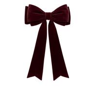 Large Burgundy Velvet Christmas Bow, 140 cm