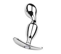 Large Butt Plug Anal Butt Plug Stainless Steel Anal Toys Stainless Steel Prostate G Spot Wand Massager Metal Anal Prostate Sex Toys Couple Dildo Anus Stimulator Butt Plug for Men Women(L)