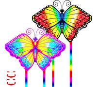 Large Butterfly Kites for Kids and Adults, Kids Kite Easy to Fly Ages 4-8 with 328ft String, Beach Kite Toys for Children Beginners, Perfect Outdoor Toys for Park Trip Family Activities Outdoor Games