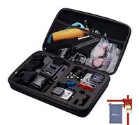 Large Camera Carrying Case Compatible with Gopro Hero 13 12 11 10 9 8 7/AKASO EK7000 Brave 4 Brave 7 V50X/DJI Action 5 Pro/ODDV/Xilecam/Jadfezy/SJCAM/APEXCAM/Vemont Action Cam, Travel Camera Case