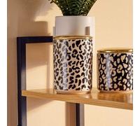 London Leo Large Canister - Black & White
