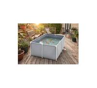 Large Canvas Fish Pond, PVC Above Ground Pond, Outdoor Aquarium with Steel Frame, Foldable Water Tank for Goldfish, Shrimp, Koi Breeding