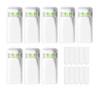 Large Canvas Hangers, 8 PCS Picture Hangers with 10 Removable Adhesive Strips, Damage Free Picture Hanging Hooks, Heavy Duty Wall Hangers for Canvas, Frames & Wall Art