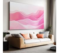 Large Canvas Wall Art Minimalist Wave Line Mountain Quality Picture Prints for Home Bedroom Living Room Walls Art Decor (150L x 100W CM, Frameless)