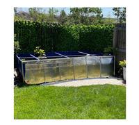 Large Canvas Water Tank for Aquarium and Pond with Clear PVC Window, Easily Assembled, Perfect for Turtles, Koi, and Goldfish