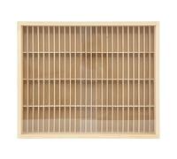 Large Capacity 100-Slot Cassette Tape Storage Rack, Wooden Wall Mount CD Rack, CD Storage Units With Acrylic Door, Wall Mount or Freestanding CD Holder