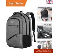 Large Capacity 17-Inch Laptop Backpack with USB Port - Ideal for Travel & School
