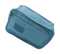 Large Capacity 2 Layer Portable Handle Shoe Storage Bag Waterproof Oxfords Cloth Carrying Case for Fitness Trip Hand Carry Shoe Storage for Athletes