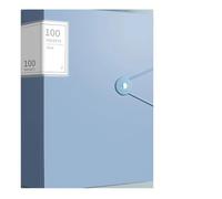 Large Capacity A4 File Folder Multifunctional Waterproof Document Organizer Desktop Storage Contract Holder for School Work Office(Sky Blue)