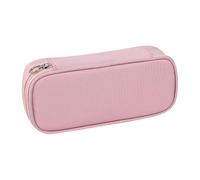 Large Capacity Aesthetic Pencil Case Big Pencil Pouch with Zipper Office School Stationery Pen Bag High Storage Pen Case Bags Student Portable Stationery Organizer Bags for Boys Girls Adults Pink