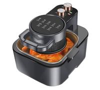 Large Capacity Air Fryer, Black, Digital Controls, 9L Family Size, Whole Chicken Compatible, 280x250x260mm