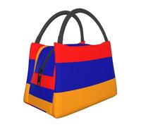 Large Capacity Armenien Flag Lunch Bag for School Work Kids Girls Boys Women Men Travel Tote Bag Lunch Box School Lunchbox Tote Outdoor Picnic Lunchboxes for Travel Picnic