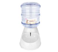 Large-capacity automatic pet feeder cat drinker water feeding dog bowl cat bowl food storage bucket combination black gray