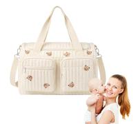 Large Capacity Baby Changing Bag - Multi Functional Nursery Storage Baskets, Cotton Changing Bag for Pram, Baby Changing Diaper Tote, Nappy Bag for Travel, Hospital Birth & Pram Accessories