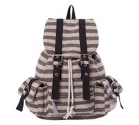 Large Capacity Backpack Korean Styles Casual Daypacks Student School Bag Retro Stripes Backpack Travel For Teens Large Capacity Student Schoolbag Retro Stripes Casual Knapsack
