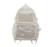 Large Capacity Backpack Student School Travel Itabag with Clear Window for College Japanese Styles Lovely Itabag Large Capacity