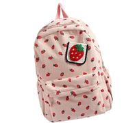 Large Capacity Backpack Teens Lovely Strawberry Daypacks Student School Bag Japanese Styles Backpack Travel Bag Lovely Strawberry Student School Girl Teens Large Capacity Daypacks