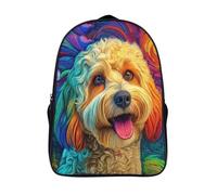 large capacity bag 3d prints animal portraits two compartment laptop daypack cool dog casual backpack with big pockets-16inch,sturdy casual rucksack for school students