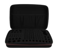 Large Capacity Battery Organizer Storage Case, Battery Carrying Case for AA AAA C D 9V 3V Lithium Batteries and Tester, with Removable Foam Insert for Home Garage Travel