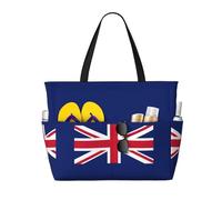 Large Capacity Beach Bag Waterproof Pool Tote for Gym Swimming Camping Carry On Bag British flag Print