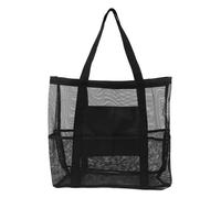 Large Capacity Beach Mesh Bag | Lightweight & Breathable for Wet Towels/Swimsuits/Sunscreen | Portable Shoulder Handbag for Travel, Pool & Camping | Multi - Pocket Design