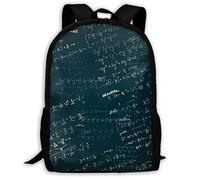 Large Capacity Book Bag Sketch of Algebra School Bag Waterproof Travel Bags for Travel, Work, Camping, 42X32X14Cm