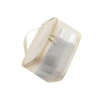 Large Capacity Breathable Meshes Makeup Bag Two Compartments Portable Toiletry Bags Gym Vacation Daily Use Breathable Toiletry Storage Bag