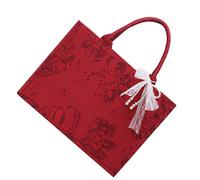 Large Capacity Bridal Handbag For Women Chinese Styles Red Gift Bag Elegant Wedding Fashion Top Handle Women Large Capacity Handbag All-matching Wedding Fashion Shopping