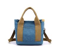 Large Capacity Canvas Handbag For Women Zipper Shoulder Bag Student Small Book Bag Lady Korean Tote Shopping Women Canvas Shoulder Large Capacity Casual Tote Top Handle Handbags