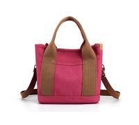 Large Capacity Canvas Handbag For Women Zipper Shoulder Bag Student Small Book Bag Lady Korean Tote Shopping Women Canvas Shoulder Large Capacity Casual Tote Top Handle Handbags