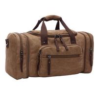 Large Capacity Carry-on Travel Bag Canvas Bag Crossbody Duffel Bag Male Short Business Trip Duffel Bag Fitness(4)