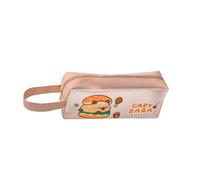 Large Capacity Cartoon Pencil Case Water Resistant PU Pen Pouches See Through Pencil Storage Bag for Kid Student Adult Kids Pouches