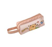 Large Capacity Cartoon Pencil Case Water Resistant PU Pen Pouches See Through Pencil Storage Bag for Kid Student Adult Kids Pouches