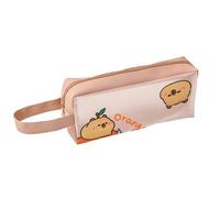 Large Capacity Cartoon Pencil Case Water Resistant PU Pen Pouches See Through Pencil Storage Bag for Kid Student Adult Kids Pouches