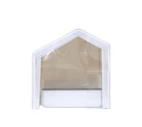 Large Capacity Cat Litter Box Cover | Closed Anti-splash Plastic, Toilet Cleaning Bath Drawer Basin Tent Supplies(Cover-White)