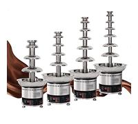 Large Capacity Chocolate Fountain Machine, 4/5/6/7 Tiers Commercial Chocolate Fondue Waterfall with Temperature Control, Sauce Heater for Party Restaurant Wedding Buffet Equipment,5 Tier