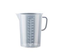 Large Capacity Clear Plastic Graduated Measuring Cup with Lid - Ideal for Kitchen and Laboratory Use(5000ml)