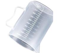 Large Capacity Clear Plastic Measuring Cup with Lid - Graduated Beaker for Kitchen and Laboratory Use(5000ml)