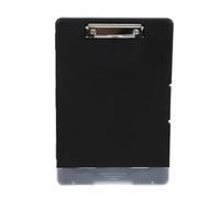 Large Capacity Clipboard with Storage,A4 Clipboard with Pen Holder,Document File Box,Test Paper Storage Box for Office(Black)