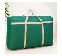 Large Capacity Clothes Storage Bags Moving Luggage Oxford Cloth Moving Tote Bag Bidirectional Zipper Closet Organizer(Green 150L)