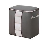 Large Capacity Clothes Storage Bags with Zips, Heavy Duty Storage With Reinforced Handles Extra Large Storage Bags For Clothes Bedding Tote Bag Double Zipper For Space Saving Travel (Gray)