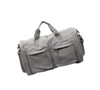 Large Capacity Compact Folding Bag, Crossbody Bag with Reinforced Handle for Travel and Outdoor, Oxford Fabric, Foldable Travel Bags with Pockets, grey, Massive Beauty